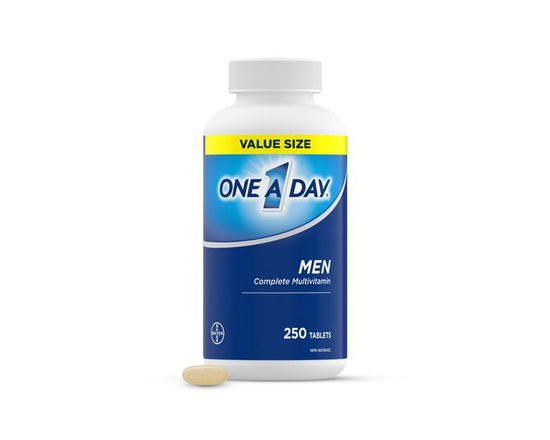 One A Day Multivitamin for Men – Daily for Men with Vitamins A, C, D and Zinc for Immune Support, Magnesium, Lycopene Calcium