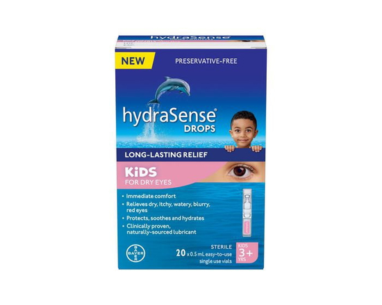 hydraSense Kids for Dry Eyes, Preservative-Free, Naturally Sourced Lubricant