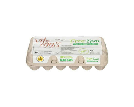 Vita Eggs Free Run Large 18 Eggs - L