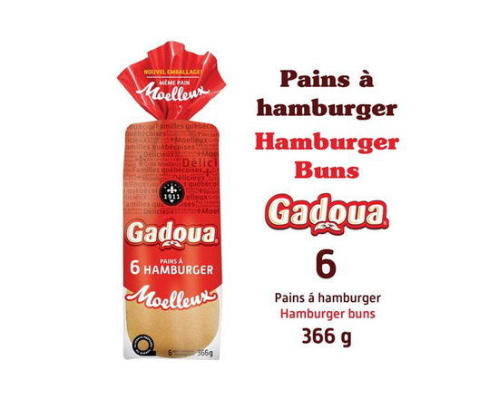 Gadoua pain à hamburger blanc
