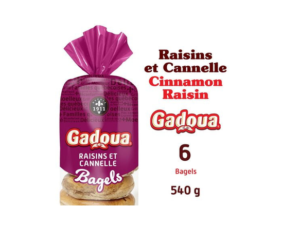 Bagels canelle et raisin Gadoua