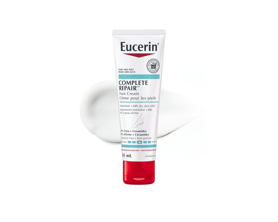 EUCERIN Complete Repair Moisturizing Foot Cream for Very Dry, Rough Skin Feet, 85mL