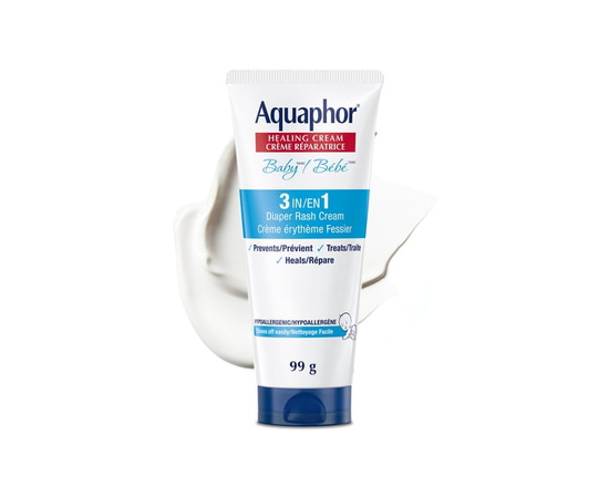 Aquaphor Baby Healing Diaper Rash Cream, 15% Zinc Oxide, Fragrance Free, 99g - 99g