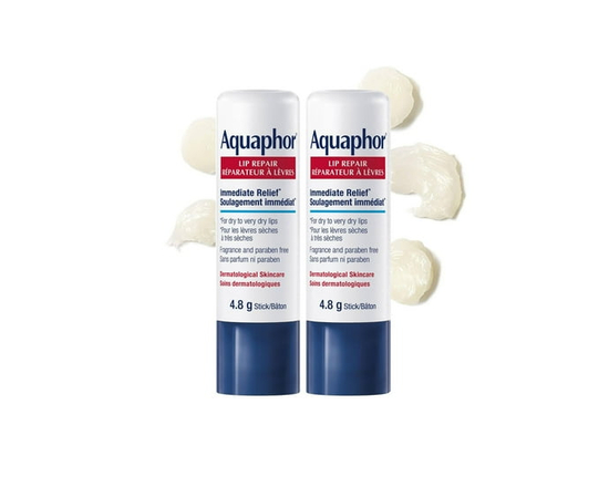 Aquaphor Lip Repair Lip Balm Stick for Dry, Chapped and Cracked Lips 2 pack - 1
