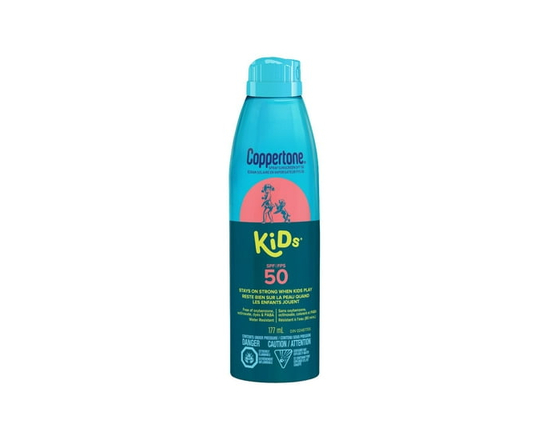 Coppertone Kids Sunscreen Spray SPF 50, Hypoallergenic Sunscreen for Kids, 177mL - 177ml