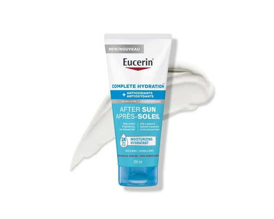 Eucerin After Sun Gel Lotion, 200mL Tube After Sun Cooling Lotion with Antioxidants - 200mL