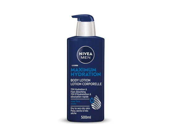 NIVEA MEN Maximum Hydration Body Lotion for Dry to Very Dry Skin, 500mL - 1