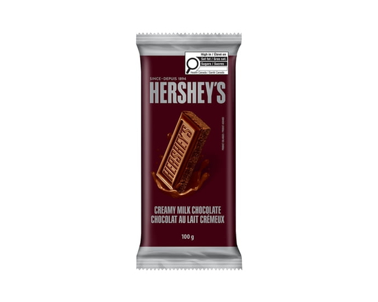 HERSHEY'S Creamy Milk Chocolate Family Size Bar, 100g - 100 g