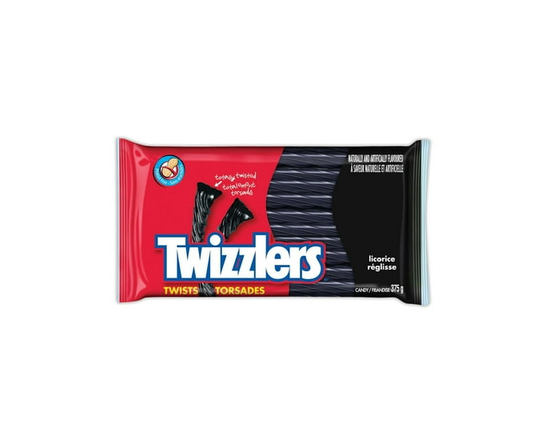 TWIZZLERS Twists Licorice Candy, 375g - 375g