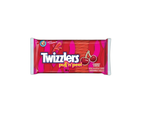 TWIZZLERS PULL-N-PULL Cherry Candy, 396g - 396 g