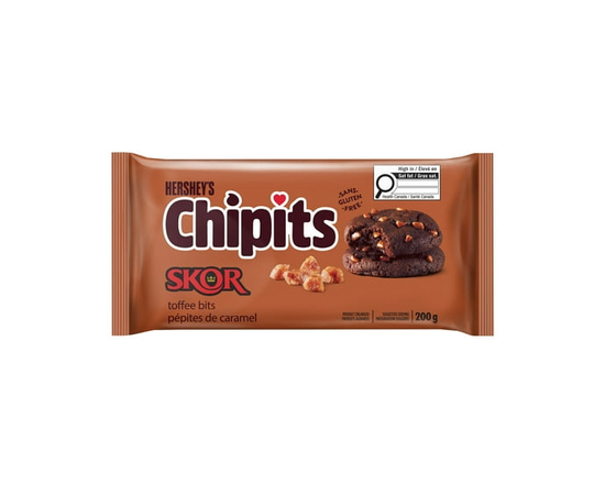 HERSHEY'S CHIPITS SKOR Toffee Bits Baking Candy, 200g - 200g