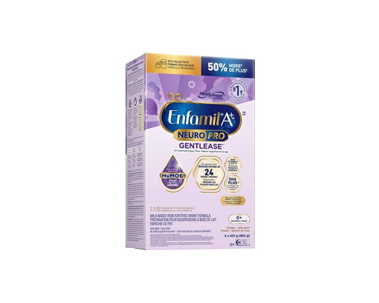 NeuroPro™ Gentlease, Baby Formula, Infant Formula, 0-12 months, Powder Refill 862g - Various Sizes