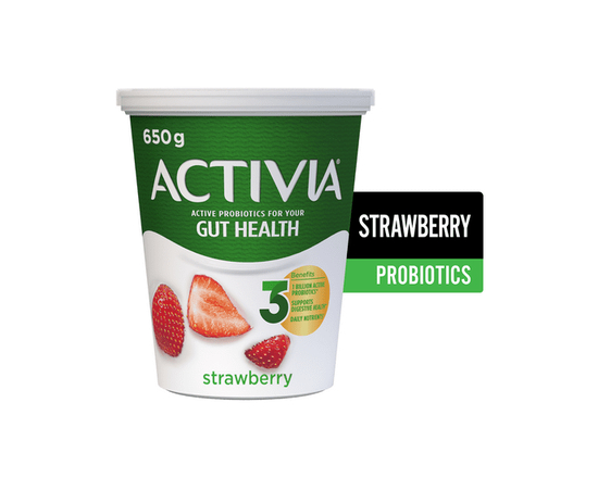 Activia Probiotic Yogurt, Strawberry - 650 g