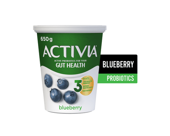 Activia Probiotic Yogurt, Blueberry - 650 g