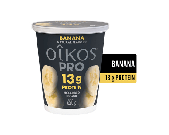 Oikos Pro Yogurt, Banana, High Protein - 650g