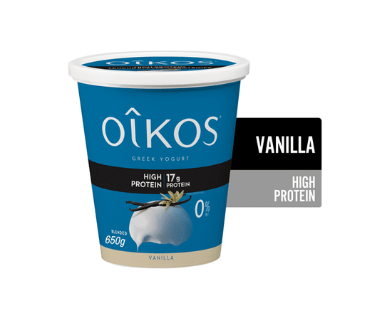 Oikos Yogourt Grec, Teneur Élevée En Protéines, Vanille - 650 g