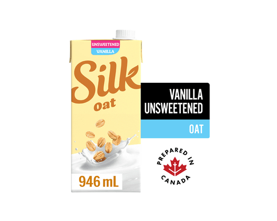 Silk Oat Milk Alternative, Vanilla Unsweetened, Dairy Free, Shelf Stable - 946 mL
