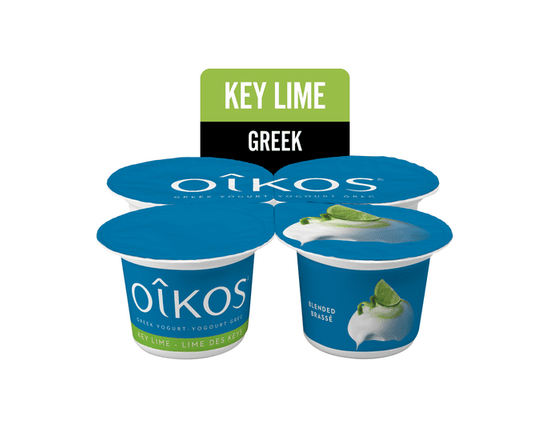 Oikos Greek Yogurt, Key Lime, Blended, 2% M.F, 4x100g - 100g