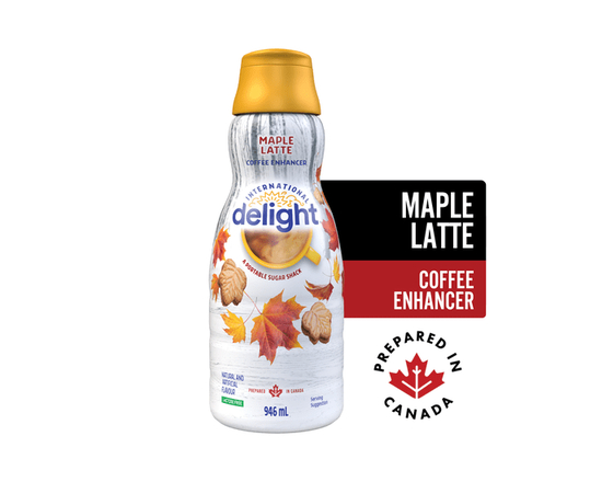 International Delight Rehausseur de Café Aromatisé au Latté à l'Érable, 63 Portions - 946 ml