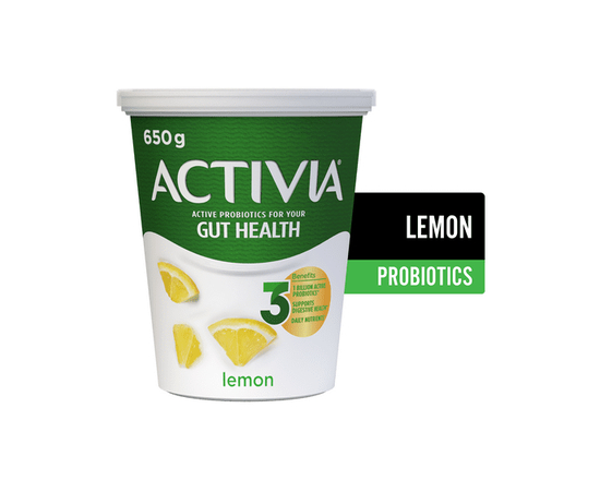Activia Probiotic Yogurt, Lemon - 650g
