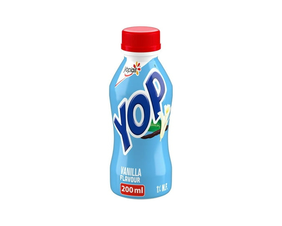 Yoplait Yop 1% Drinkable Yogurt, Vanilla, Yogurt Drink, 200 mL - 200 mL
