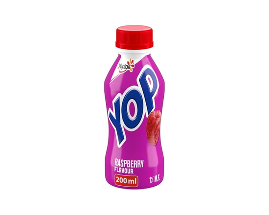 Yoplait Yop 1% Drinkable Yogurt, Raspberry, Yogurt Drink, 200 mL - 200 mL