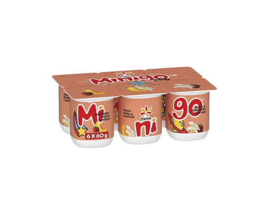 Yoplait 2% Minigo Duo, Variety, Kids Snack, 6x60g - 60 g