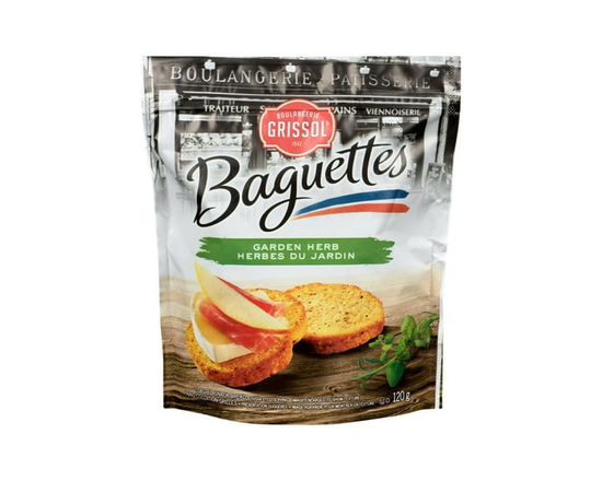 Boulangerie Grissol Baguettes Herbes du jardin, Dare - 120 g