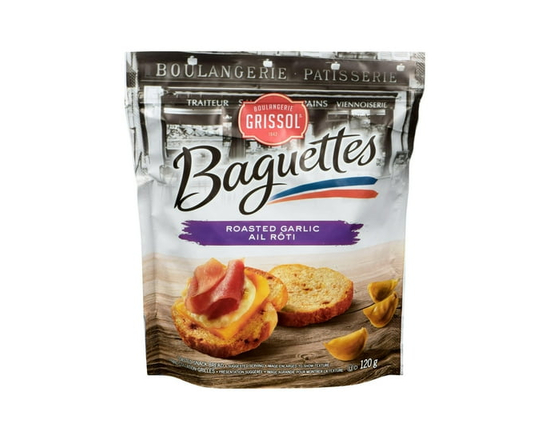 Boulangerie Grissol Baguettes Roasted Garlic, Dare - 120 g