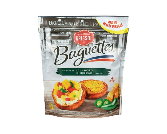Boulangerie Grissol Baguettes Jalapeño Cheddar, Dare - 120 g
