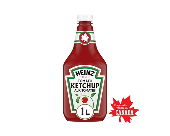 Heinz Tomato Ketchup, Prepared in Canada, 1 L Bottle - 1 LT