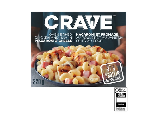 CRAVE Oven Baked Chicken and Ham in Macaroni & Cheese - 320 g
