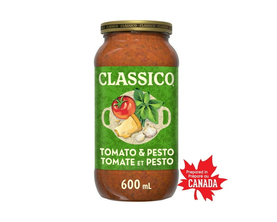 Classico Tomato & Pesto Pasta Sauce, 600 mL Jar - 600 ML