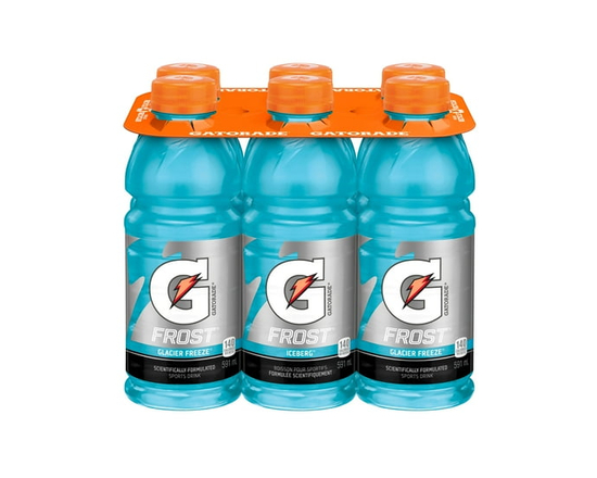 Gatorade Frost Glacier Freeze Sports Drink 6 x 591 mL, Bottles - 6x591mL