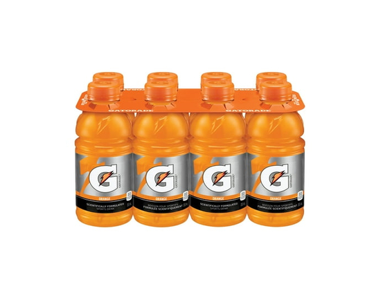 Gatorade Orange Boisson pour Sportifs 8 x 355 mL, Bouteilles - 355 ml