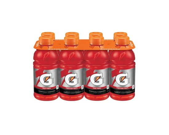 Gatorade Fruit Punch Sports Drink 8 x 355 mL, Bottles - 355 mL