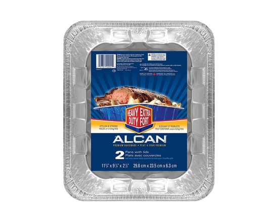 Alcan™ Premium Half Size Steam Table Pan Roaster Aluminum Foil Pan, 2 Pans - Half Size