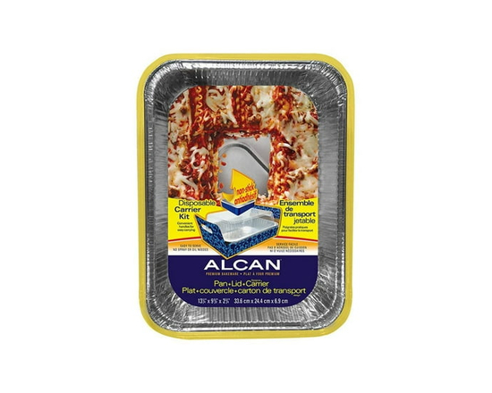 Alcan® Lasagna Pan Carrier w/Lid Aluminum Foil Pan
