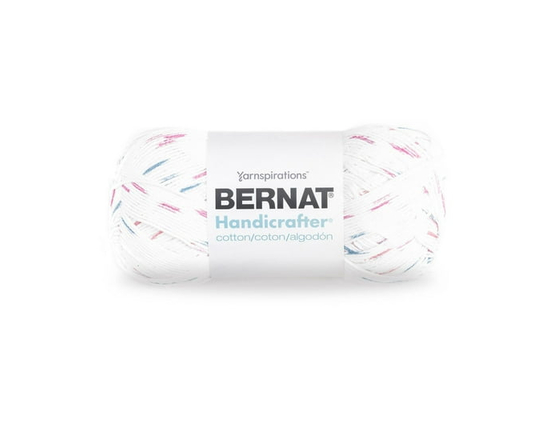 Bernat Handicrafter Cotton Variegates #4 Medium Cotton Yarn, Marble 12oz/340g, 573 Yards