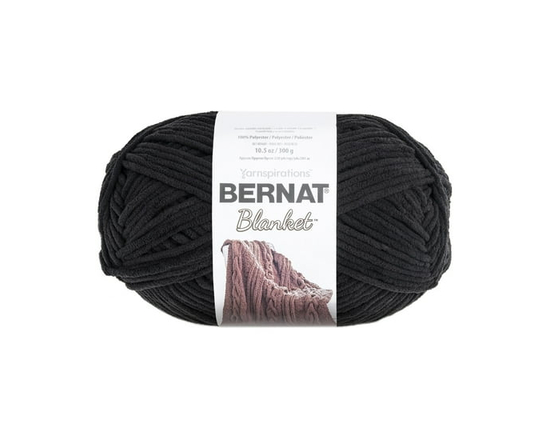 Bernat® Blanket™ #6 Super Bulky Polyester Yarn, Clary Sage 10.5oz/300g, 220 Yards - 1 Pack (Coal)
