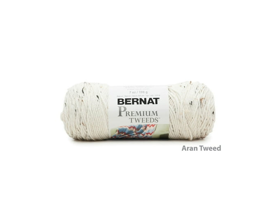 Bernat® Fil Premium Tweeds™, Fibres Mélangées #4 Moyennes, 7oz/198g, 360 Yards (Aran Tweed)
