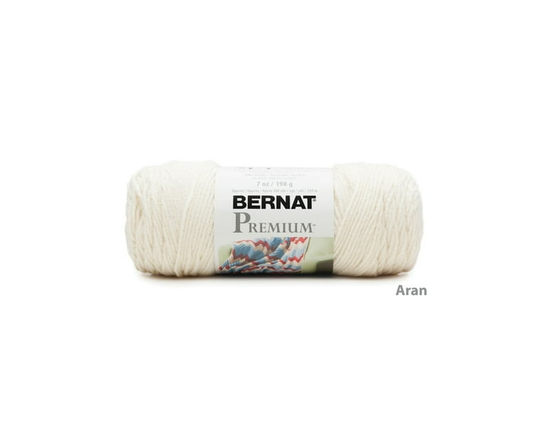 "Bernat® Fil Premium™, Acrylique #4 Moyen, 7oz/198g, 360 Yards" (Aran)