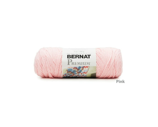 "Bernat® Fil Premium™, Acrylique #4 Moyen, 7oz/198g, 360 Yards" (Rose)