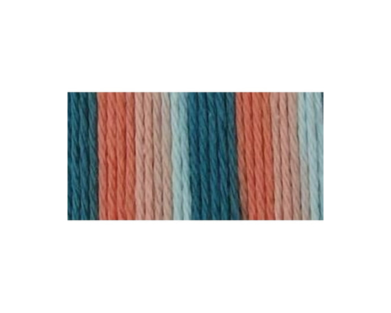 Bernat® Handicrafter® Ombre Yarn, Cotton #4 Medium, 1.5oz/42.5g, 68 Yards (Coral Seas Ombre)