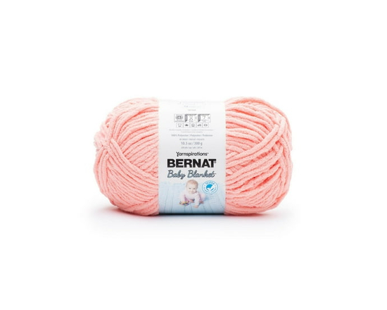 Bernat® Baby Blanket™ #6 Super Bulky Polyester Yarn, Zing Dot 10.5oz/300g 220 Yards (Coral Blossom)
