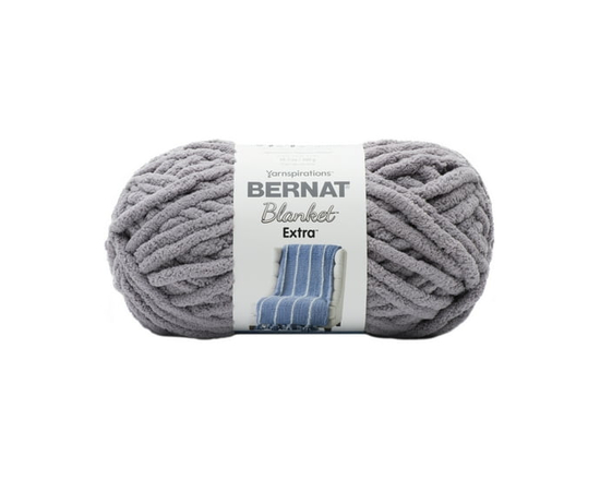 Bernat® Blanket Extra™ Yarn, Polyester #7 Jumbo, 10.5oz/300g, 97 Yards - 1 Pack (Vapour Grey)