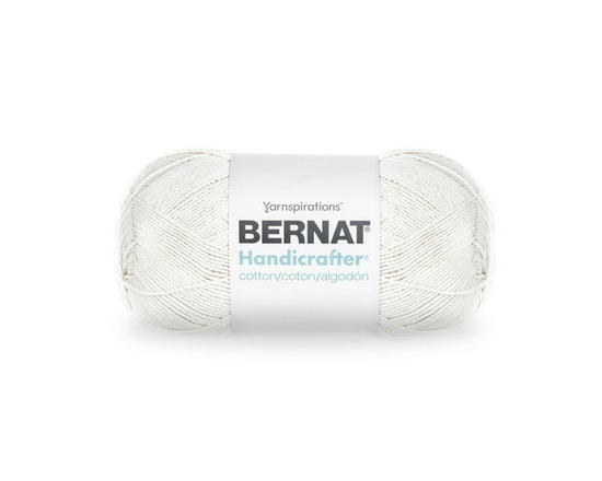 Bernat® Handicrafter® Yarn, Cotton #4 Medium, 14oz/400g, 710 Yards - 14 oz (Off White)
