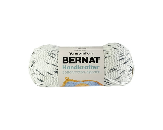 Bernat® Handicrafter® Ombre Yarn, Cotton #4 Medium, 12oz/340g, 573 Yards (Salt & Pepper)