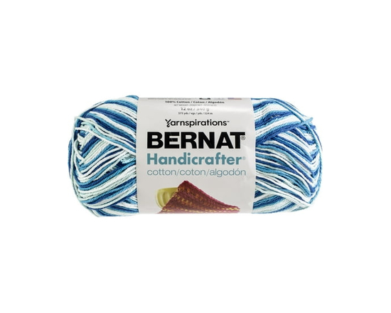 Bernat® Handicrafter® Ombre Yarn, Cotton #4 Medium, 12oz/340g, 573 Yards - As Specified (Hippi)