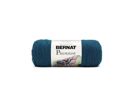 "Bernat® Fil Premium™, Acrylique #4 Moyen, 7oz/198g, 360 Yards" (Sarcelle botanique)